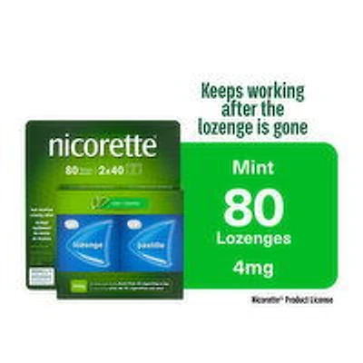 Nicorette - Nicorette Lozenge Mint, 80 Each