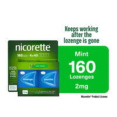 Nicorette - Lozenge Mint 2mg, 160 Each