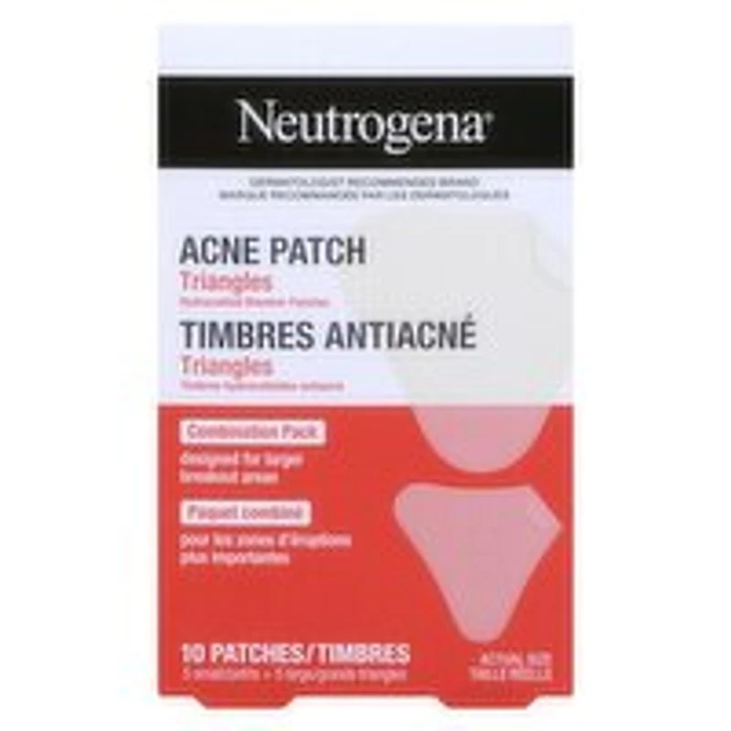 Neutrogena - Acne Patch Triangles, Combination Pack, 10 Each