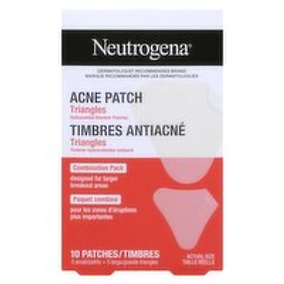 Neutrogena - Acne Patch Triangles, Combination Pack, 10 Each