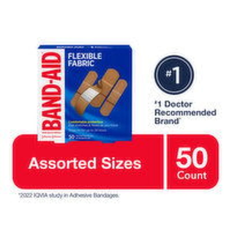 Band-Aid - Flexible Fabric Bandages, 50 Each