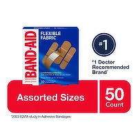 Band-Aid - Flexible Fabric Bandages, 50 Each