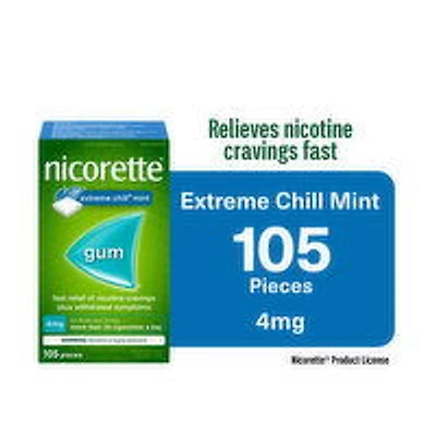 Nicorette - Nicotine Gum 4 mg Ext Chill Menthol, 105 Each