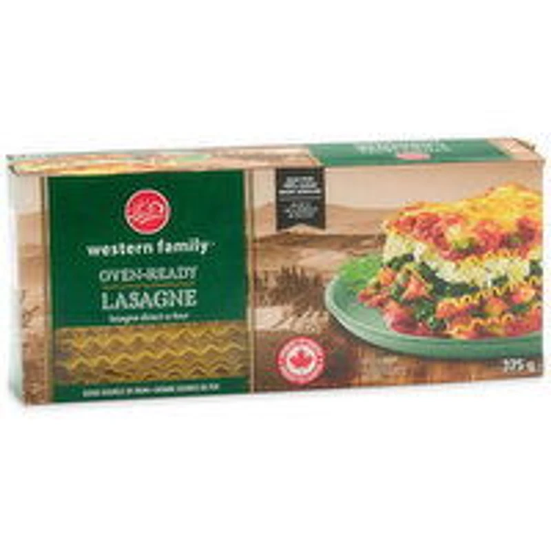 Western Family - Noodles - Oven Ready Lasagne, 375 Gram
