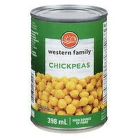 Western Family - Chick Peas, 398 Millilitre