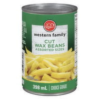 Western Family - Cut Wax Beans, 398 Millilitre