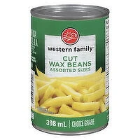 Western Family - Cut Wax Beans, 398 Millilitre