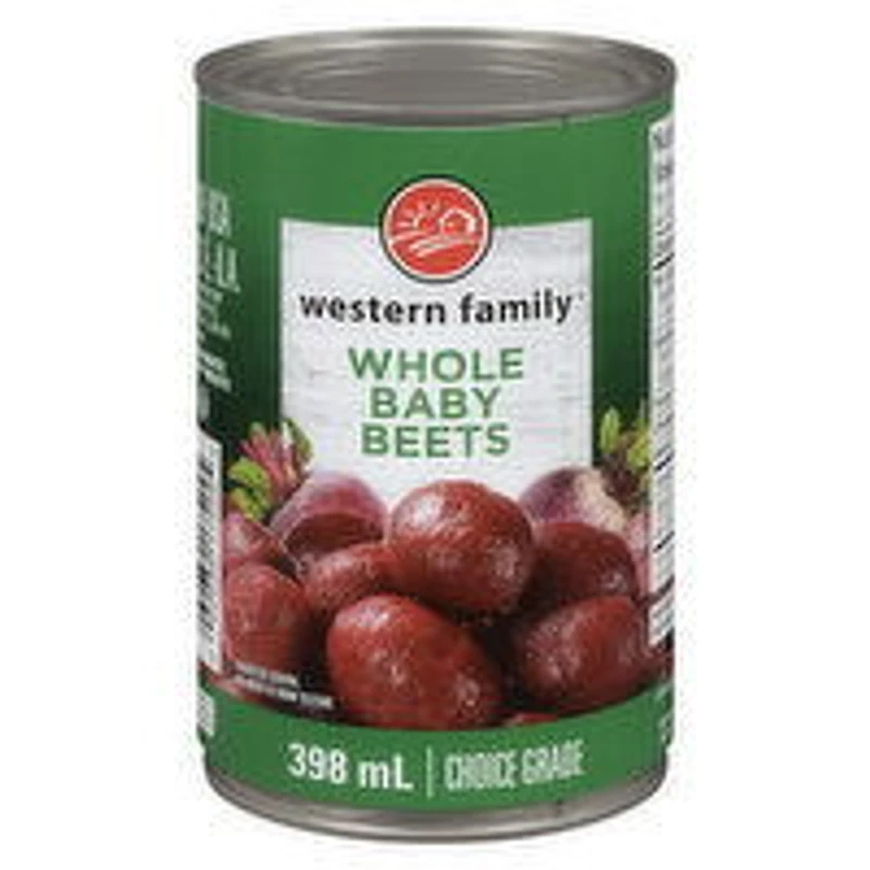 Western Family - Whole Baby Beets, 398 Millilitre