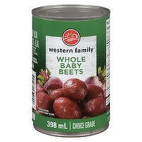 Western Family - Whole Baby Beets, 398 Millilitre