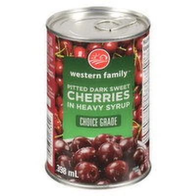 Western Family - WF Pitted Cherries In Heavy Syrup, 398 Millilitre