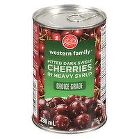 Western Family - WF Pitted Cherries In Heavy Syrup, 398 Millilitre