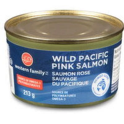 Western Family - Wild Pacific Pink Salmon, 213 Gram