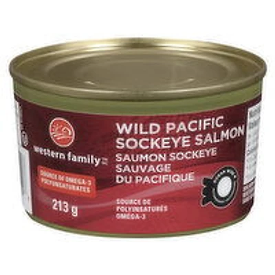 Western Family - Wild Pacific Sockeye Salmon, 213 Gram