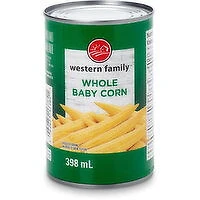 Western Family - Whole Baby Corn, 398 Millilitre