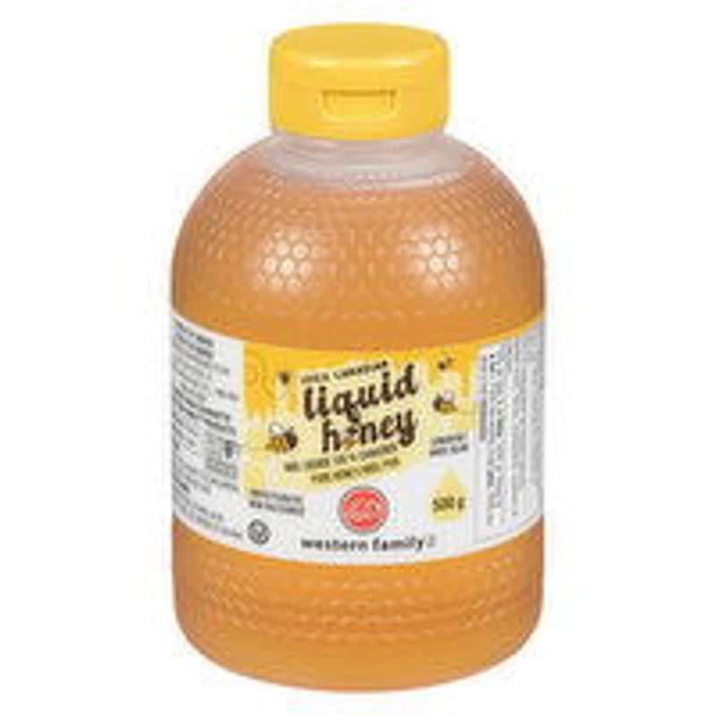 Western Family - Liquid Honey, 500 Gram