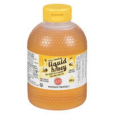 Western Family - Liquid Honey, 500 Gram