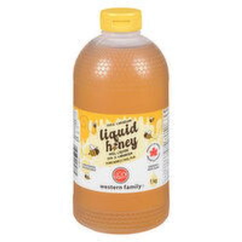 Western Family - Liquid Honey, 1 Kilogram