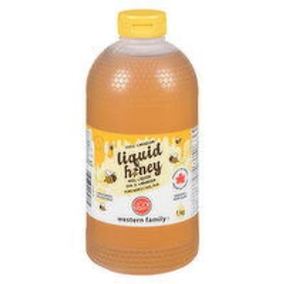 Western Family - Liquid Honey, 1 Kilogram