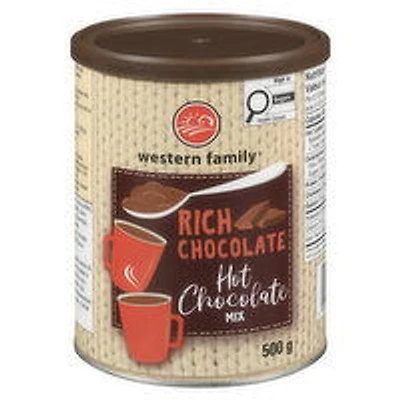Western Family - Rich Chocolate Hot Chocolate Mix, 500 Gram