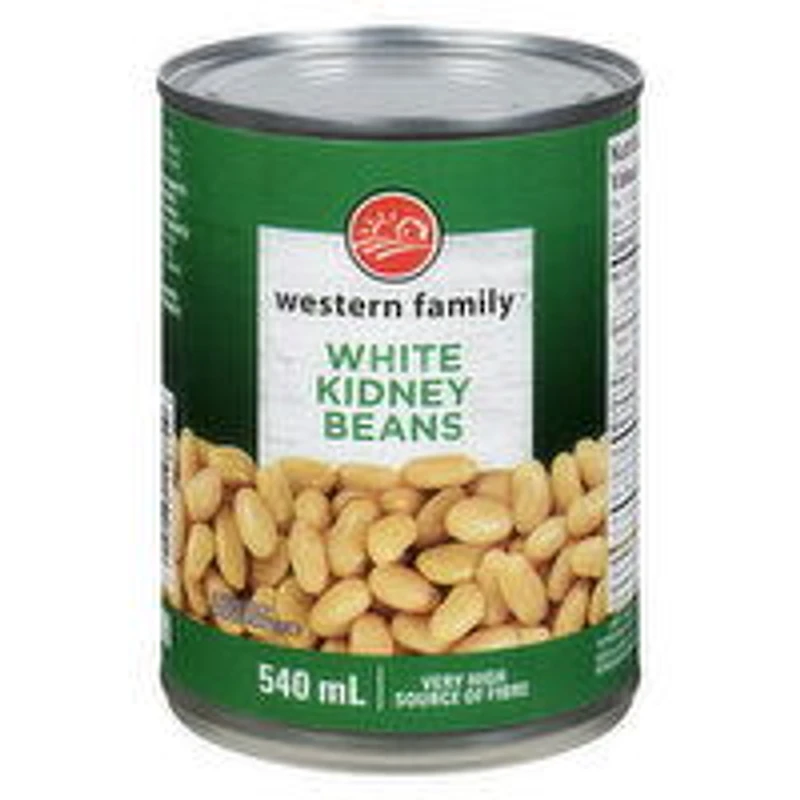 Western Family - White Kidney Beans, 540 Millilitre