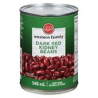 Western Family - Dark Red Kidney Beans, 540 Millilitre