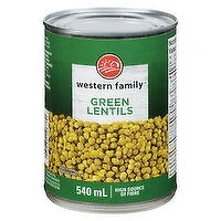 Western Family - Lentil Beans, 540 Millilitre