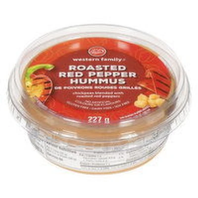 Western Family - Hummus - Roasted Red Pepper, 227 Gram