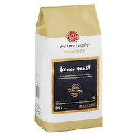 Western Family - Whole Bean Coffee, French Roast, 800 Gram