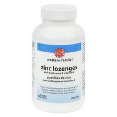 Western Family - Zinc Lozenges, 60 Each