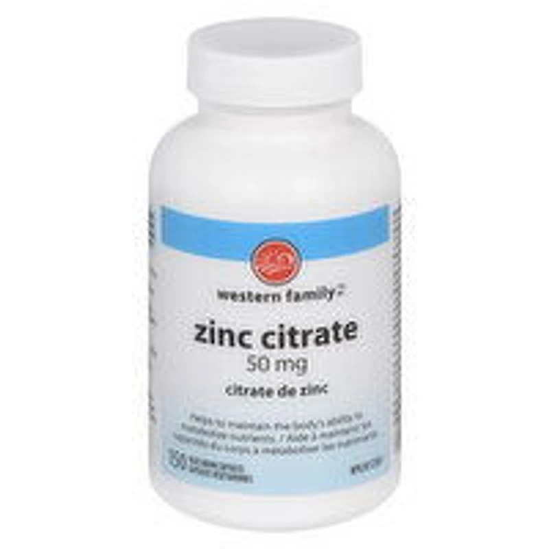 Western Family - Zinc Citrate - Tablets, 150 Each