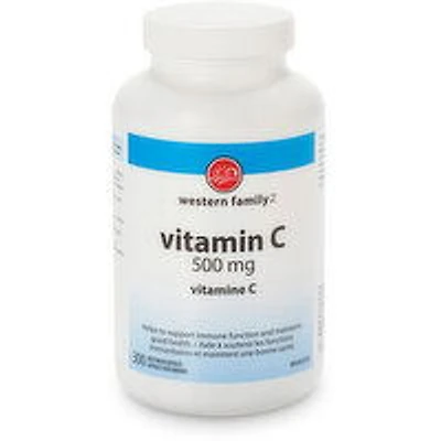 Western Family - Vitamin C, 300 Each