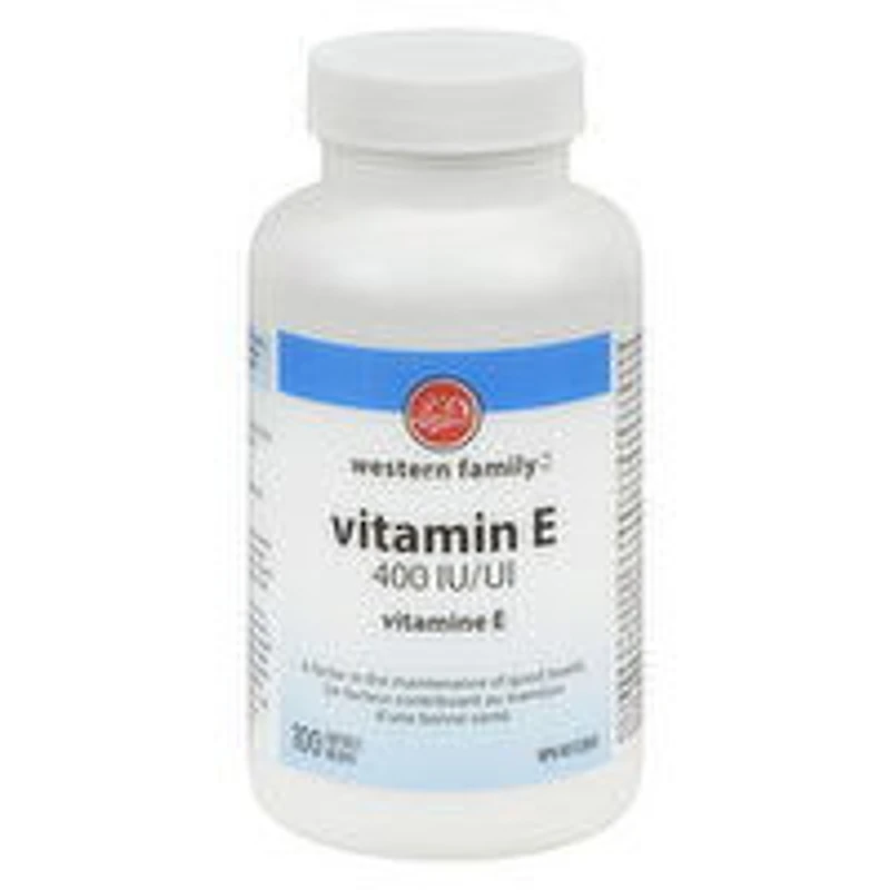 Western Family - Vitamin E 400IU, 100 Each