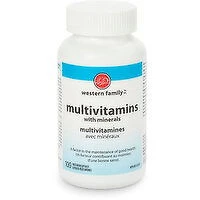 Western Family - Multivitamins with Minerals Capsules, 100 Each