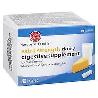 Western Family - Extra Strength Dairy Digestive Suplement, 80 Each