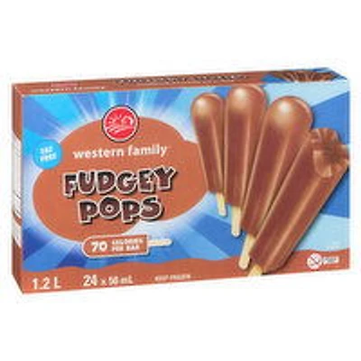 Western Family - Jr Fudge Pops, 24 Each