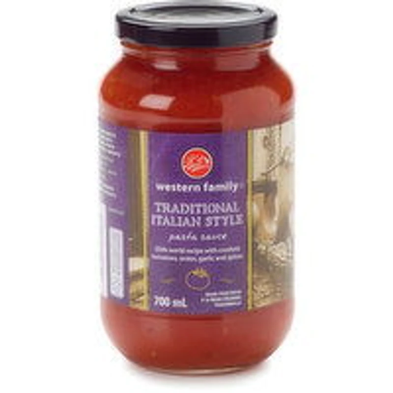 Western Family - Traditional Italian Style Pasta Sauce, 700 Millilitre