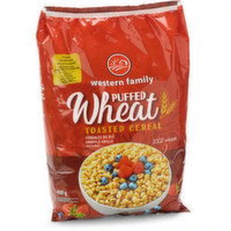 Western Family - Cereal, Puffed Wheat, 400 Gram