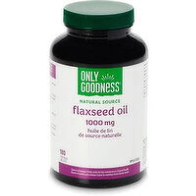 Only Goodness - Flaxseed Oil Softgels 1000 mg, 180 Each
