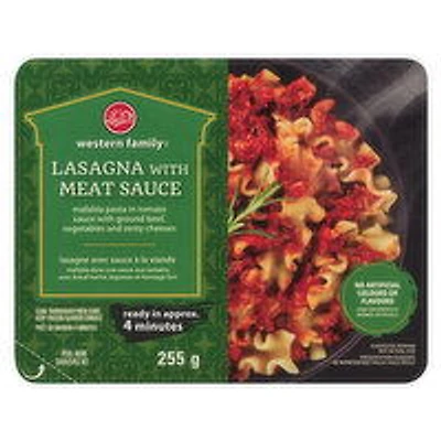 Western Family - Lasagna with Meat Sauce, 255 Gram