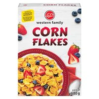 Western Family - Corn Flakes Cereal, 680 Gram