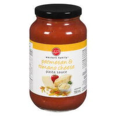 Western Family - Parmesan & Romano Pasta Sauce, 700 Millilitre