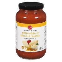 Western Family - Parmesan & Romano Pasta Sauce, 700 Millilitre