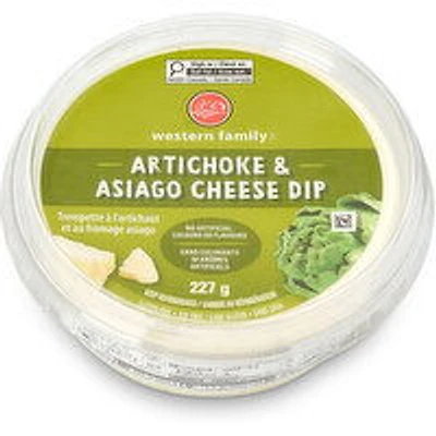 Western Family - Asiago Cheese & Artichoke Dip, 227 Gram
