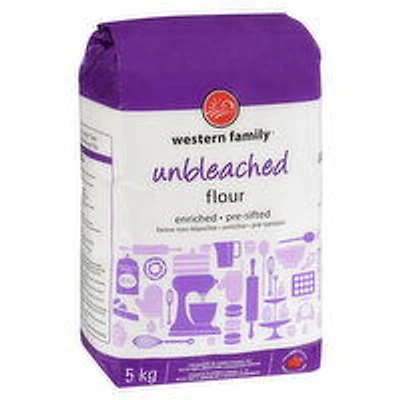 Western Family - All Purpose Flour, Unbleached, 5 Kilogram