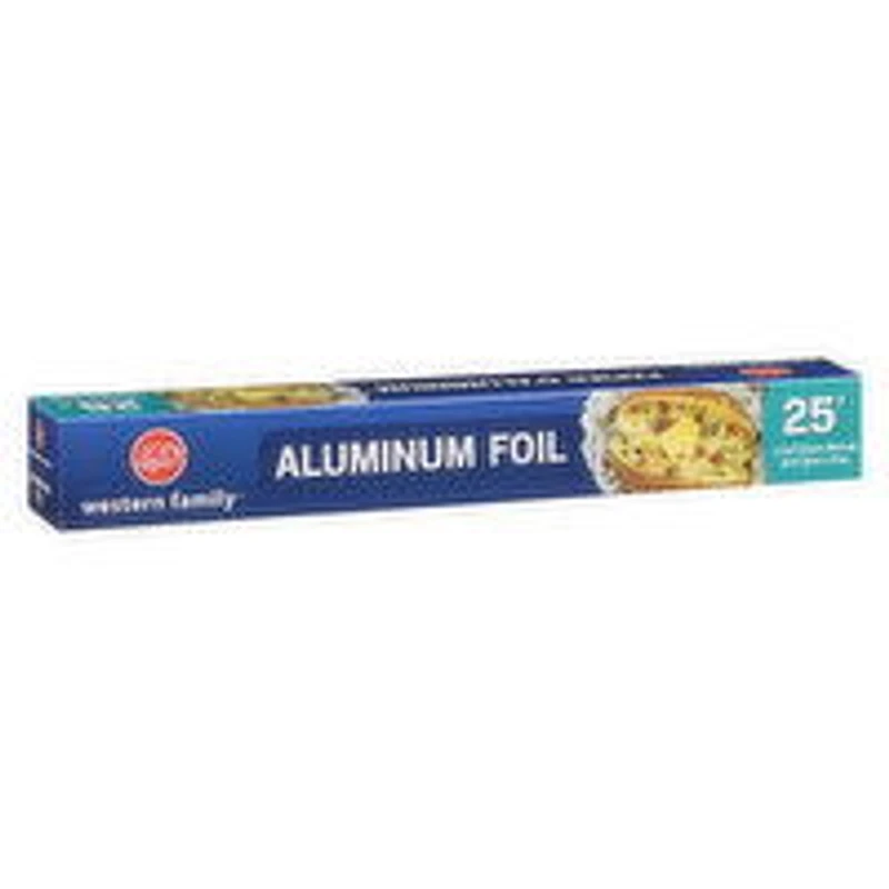 Western Family - Aluminum Foil 25 ft, 1 Each