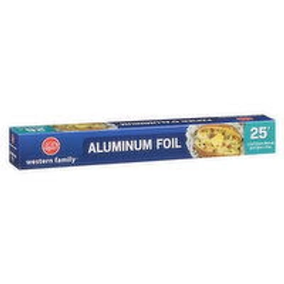 Western Family - Aluminum Foil 25 ft, 1 Each