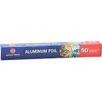 Western Family - Aluminum Foil 50 ft, 1 Each