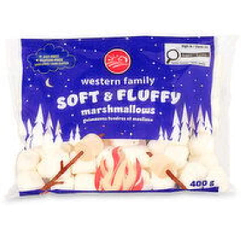 Western Family - Soft & Fluffy Marshmallows, 400 Gram