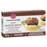 Western Family - Whole Smoked Oysters in Teriyaki Sauce, 85 Gram
