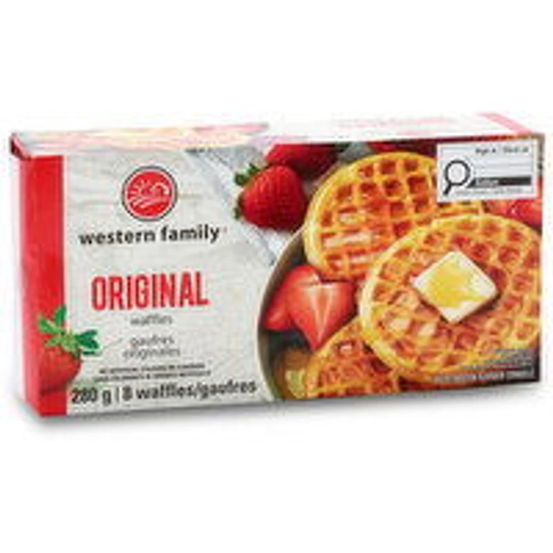 Western Family - Original Waffles, 8 Each